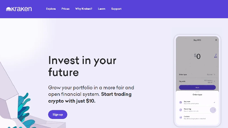 Kraken Kraken 低費用加密貨幣交易所