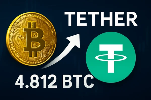 Tether 通过新购 4,812 枚比特币扩大比特币持仓